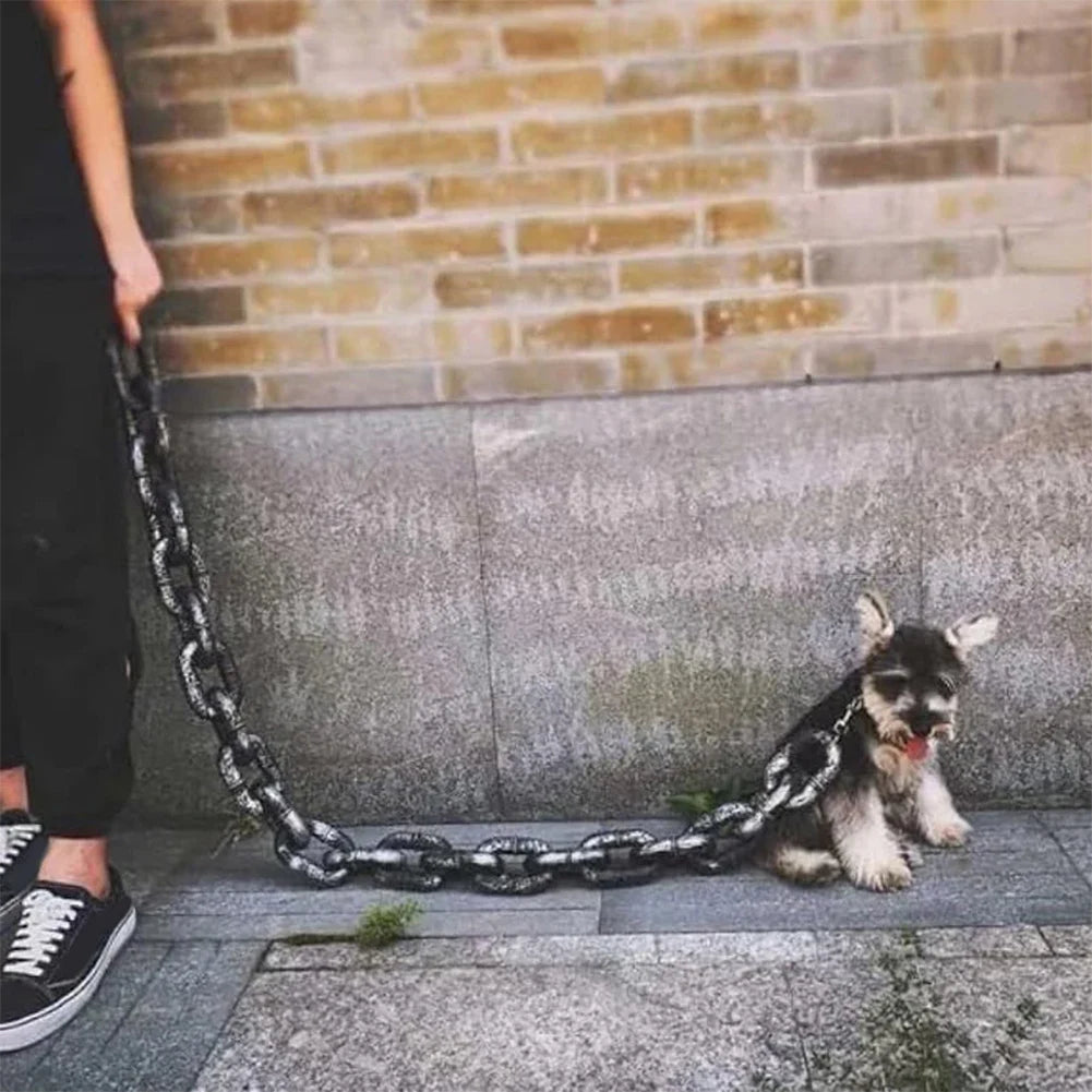 1.5M Funny Plastic Chain Dog Pet Leash 