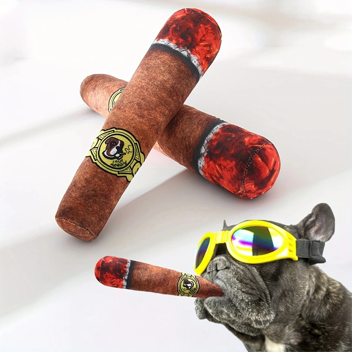 1Pc- Simulation Cigar Toy for Pets to Chew Their Molars to Relieve Boredom