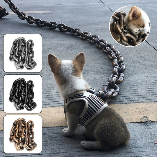 1.5M Funny Plastic Chain Dog Pet Leash 